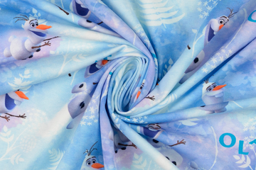 Restmenge 53 cm Jersey Digital "Olaf" von Frozen, hellblau, Oekotex